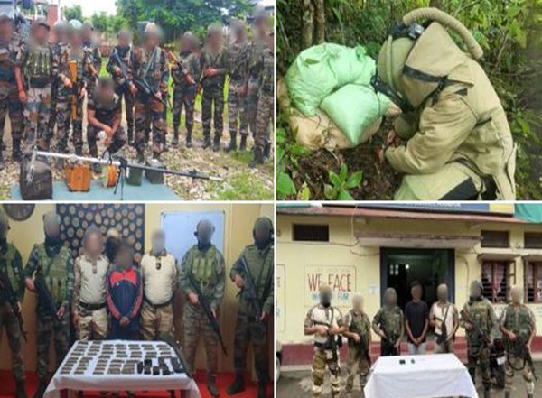 India News | Indian Army's Spear Corps, Assam Rifles and Manipur Police Nab 22 Insurgents in Coordinated Raids