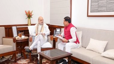 India News | MP CM Yadav Calls on Union Minister Amit Shah in New Delhi, Discusses Boosting Dairy Production