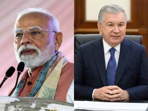 World News | PM Modi Speaks with Uzbekistan President, Two Leaders Agree to Advance Strategic Partnership