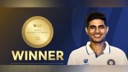 Sports News | Shubman Gill Becomes ICC Men's Player of the Month for July