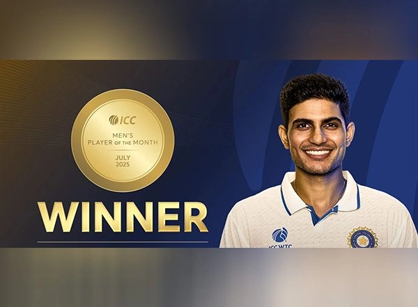 Sports News | Shubman Gill Becomes ICC Men's Player of the Month for July