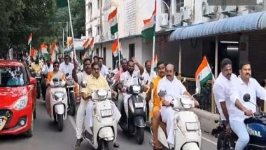 India News | BJP's Puducherry Unit Holds Tiranga Bike Rally Ahead of Independence Day