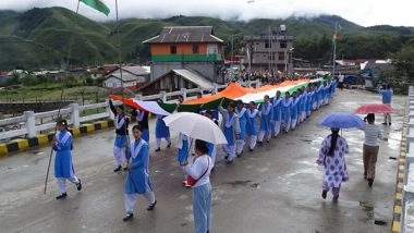 India News | Arunachal: Tricolour Soars High in Menchuka as Har Ghar Tiranga Rally Unites All