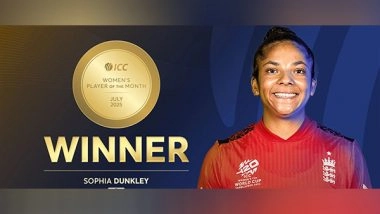 Sports News | Sophia Dunkley is ICC Women's Player of the Month for July