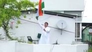 India News | Tripura CM Hoists Tricolour at His Residence as a Part of 'Har Ghar Tiranga' Campaign