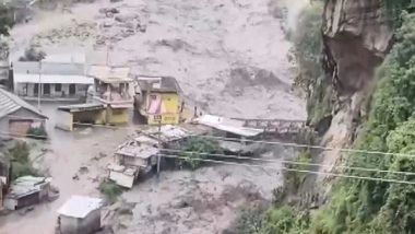 India News | Himachal: Flash Floods Ravage Ganvi, Banti and Kurpan Streams in Shimla and Kullu Districts