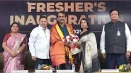 Business News | Vels University (VISTAS) Hosts Grand Freshers' Inauguration - 2025 with Famous Media Personality R. Rangaraj Pandey