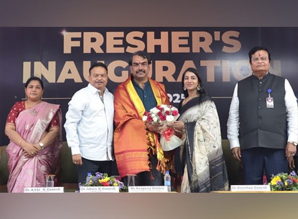 Business News | Vels University (VISTAS) Hosts Grand Freshers' Inauguration - 2025 with Famous Media Personality R. Rangaraj Pandey