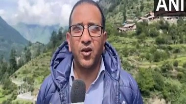 India News | District Magistrate Prashant Arya Inspects Recently Formed a Temporary Lake in Harshil Area