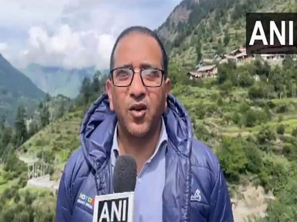 India News | District Magistrate Prashant Arya Inspects Recently Formed a Temporary Lake in Harshil Area