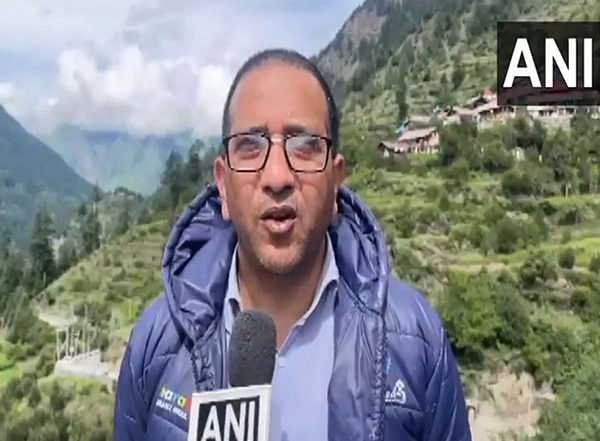 India News | District Magistrate Prashant Arya Inspects Recently Formed a Temporary Lake in Harshil Area