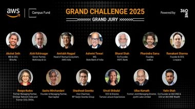 Business News | AWS and Campus Fund Announce Sixth Edition of Grand Challenge: The Largest National Platform to Recognize Best Student Led Startup of the Year 2025