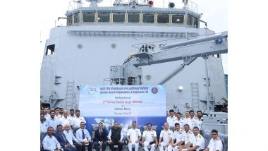 India News | Indian Navy Gets Third Survey Vessel Ikshak