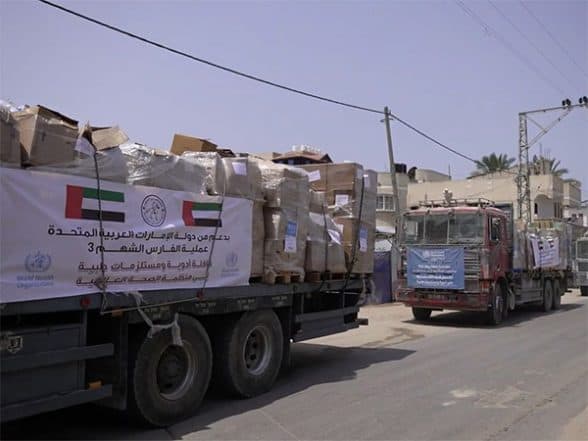 World News | Operation Chivalrous Knight 3 Delivers Medicines, Medical Supplies to Support Gaza's Health Sector