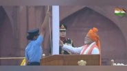 Entertainment News | PM Modi Opts for Saffron Turban with Tri-coloured Stole on 79th Independence Day