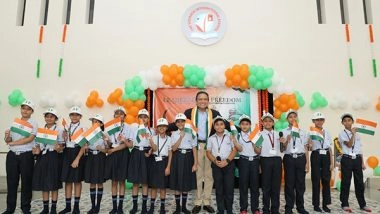 Business News | Dr. Dinesh Shahra Sparks Leadership Spirit at Vedansh International School's Independence Day Celebration