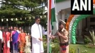 India News | Tripura CM Saha Hoists Tricolour Flag, Praises PM Modi's Efforts for Taking Country Forward