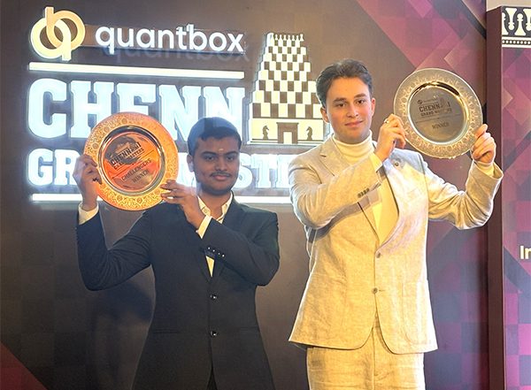 Sports News | Chennai Grand Masters 2025: M Pranesh Clinches Challengers Crown; Arjun Erigaisi Among Masters' Trio of Runner-ups