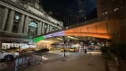 World News | India's Independence Day Celebrated as Iconic New York Landmarks Lit Up in Tricolour