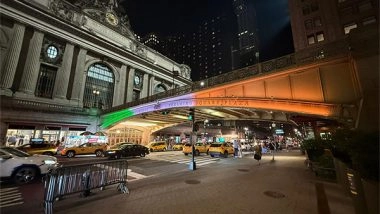 World News | India's Independence Day Celebrated as Iconic New York Landmarks Lit Up in Tricolour