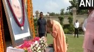 India News | Uttar Pradesh CM Yogi Pays Floral Tribute to Atal Bihari Vajpayee on His Death Anniversary in Lucknow