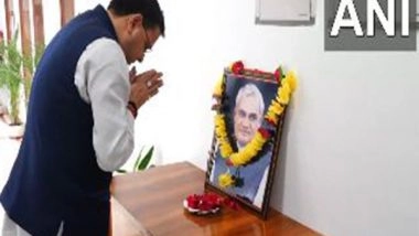 India News | Uttarakhand CM Dhami Pays Floral Tribute to Former PM Atal Bihari Vajpayee