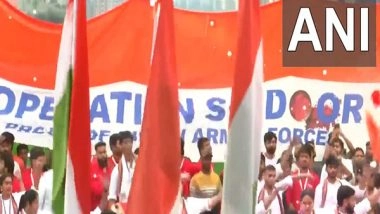 India News | Maharashtra: Dahi Handi Participants Occupy Pune's Streets Celebrating with Op Sindoor Banners
