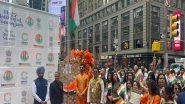 World News | Indian Flag Hoisted at Times Square on Independence Day 2025 Celebrations