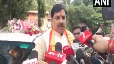 India News | MP CM Mohan Yadav Offers Prayers at Amka Jhamka Temple in Dhar on Janmashtami