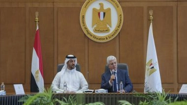 World News | Sultan Bin Ahmed, Egypt's Minister of Higher Education Discuss Strategic Partnership