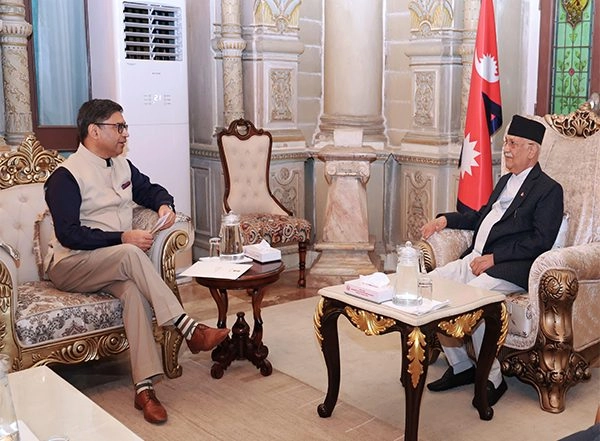 World News | Foreign Secretary Vikram Misri Calls on Nepal PM Oli During Two-day Visit