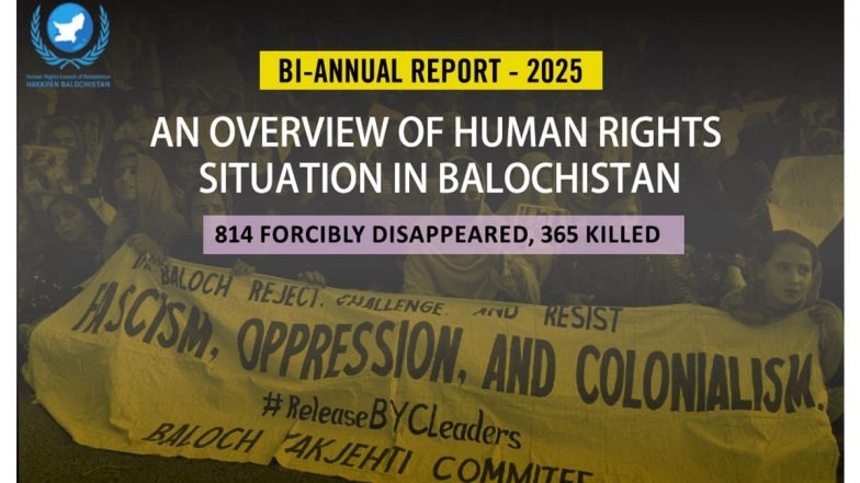 World News | Human Rights Council of Balochistan Highlights 'Shocking Escalation' of State Violence in Region