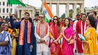 World News | Indian Embassy in Germany Organises 'Bharat Parade' to Mark 79th Independence Day