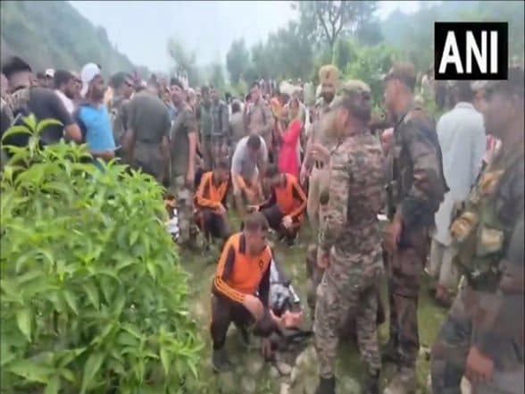 India News | J-K: Army, Administration, Police Launch Swift Rescue and Relief Op After Cloudburst in Kathua
