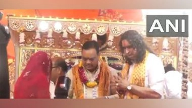 India News | Rajasthan: CM Bhajanlal Sharma Offers Prayers at Govind Dev Ji Temple in Jaipur