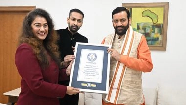 India News | HIPSA Presents Guinness World Record Certificate for Kabaddi to Haryana CM Saini