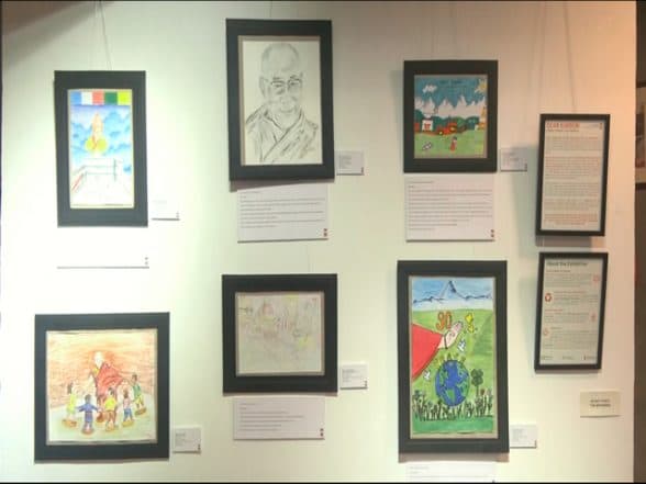 World News | 90 Tibetan Children's Paintings Displayed in Dharamshala Restaurants to Celebrate Dalai Lama's 90th Birthday