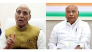 India News | Rajnath Singh Speaks to Kharge, Seeks Opposition Support for NDA's VP Candidate CP Radhakrishnan