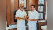 Entertainment News | Tamil Nadu BJP Chief Nainar Nagendran Meets Rajinikanth, Extends Best Wishes to Superstar on His 50-year Journey in Cinema