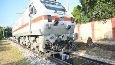 India News | Indian Railways Commissions First Removable Solar Panel System Between Tracks