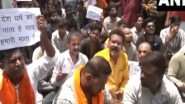 India News | MP: Bajrang Dal Activists Hold Protest After Catching Auto Allegedly Carrying Beef in Bhopal, Accused Held