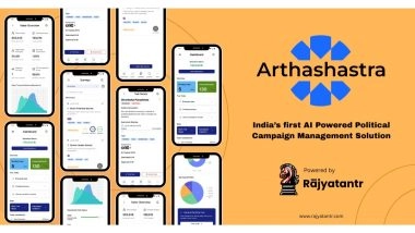 Business News | Rajyatantr Launches Arthashastra: India's First Fully Integrated AI Political Campaign Platform