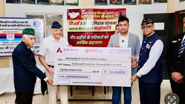 Business News | Winners Institute Donates ₹12.44 Lakh to Support Families of Martyrs on Independence Day