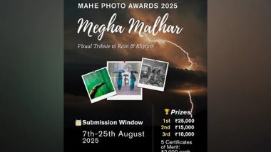 Business News | MAHE Announces National Photography Contest 2025 Celebrating Monsoon's Cultural Tapestry