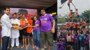 Business News | Breaking Barriers, Not Just Handis: Adharica Foundation's Visually Impaired (Blind) Dahi Handi Pathak Shines & Wins Mumbai's Heart
