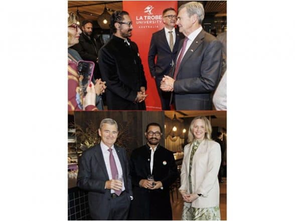 Business News | La Trobe University and IFFM Honour India's Independence Day with Aamir Khan, Celebrating Cultural and Research Partnerships