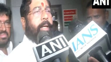 India News | Deputy CM Eknath Shinde Visits Parts of Mumbai to Assess Situation Due to Rainfall