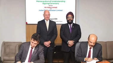 Business News | IndianOil, Air India Sign MoU to Supply Sustainable Aviation Fuel