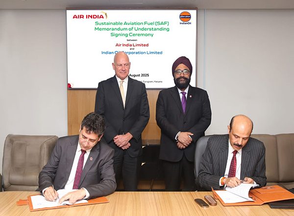Business News | IndianOil, Air India Sign MoU to Supply Sustainable Aviation Fuel