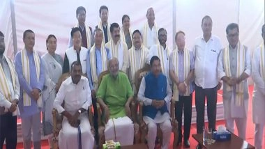 India News | Pralhad Joshi, NDA MPs from Northeastern States Meet VP Candidate, CP Radhakrishnan